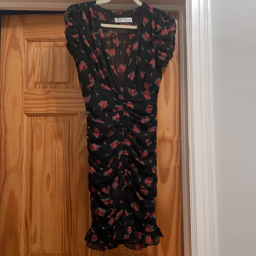 Zara mini floral dress